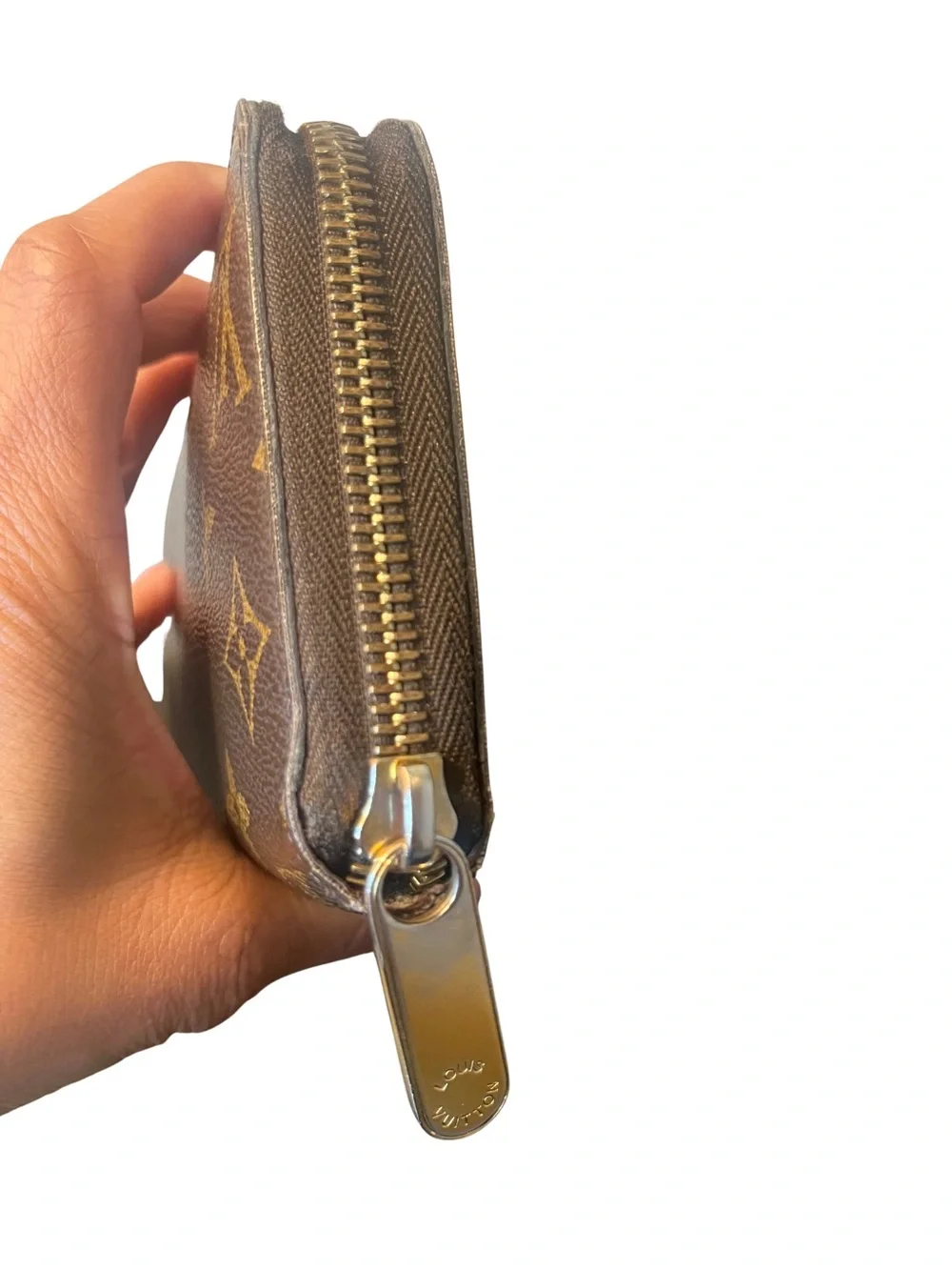 Louis Vuitton Brown Monogram Zip Wallet
